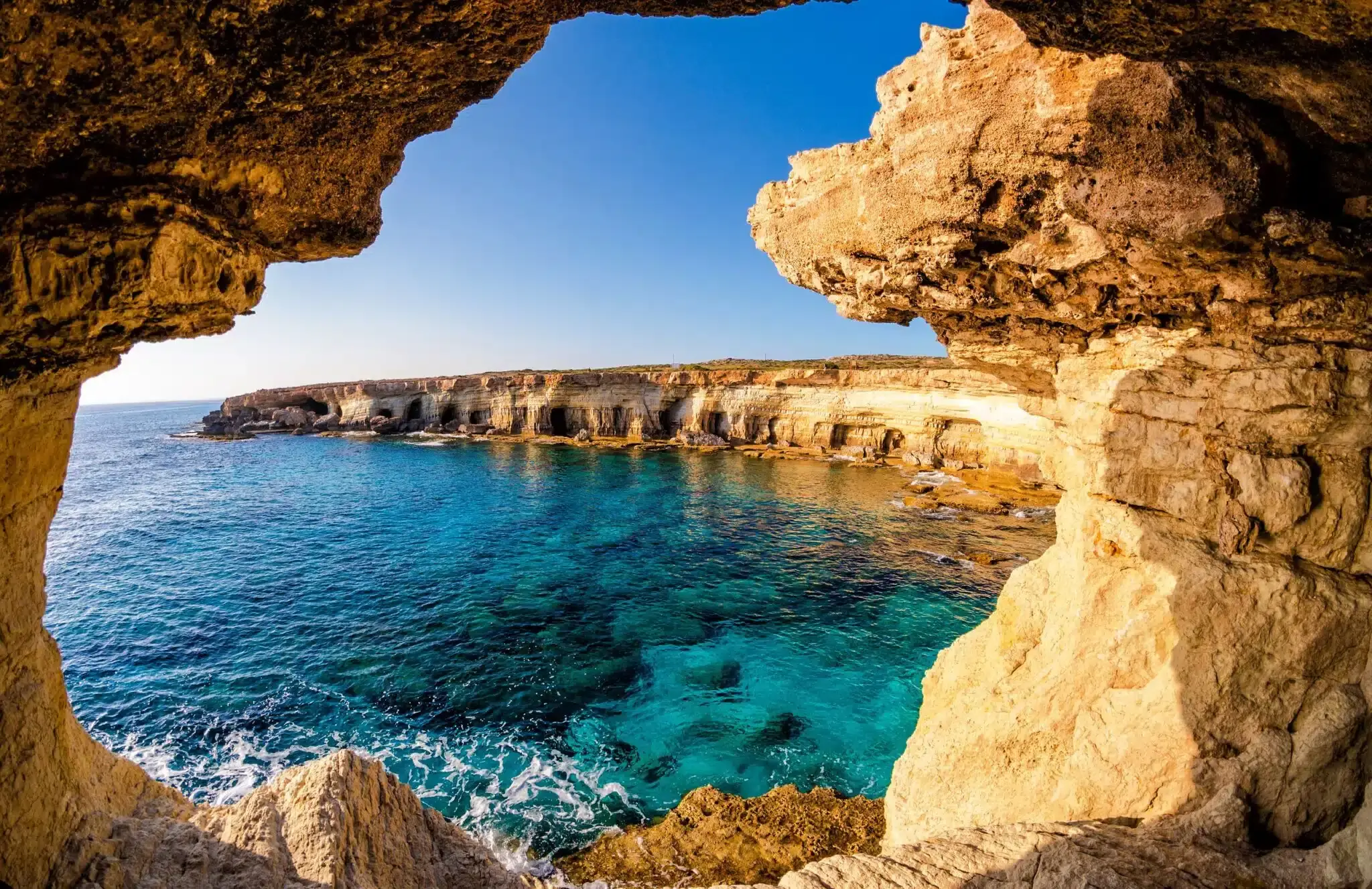 sea view and rocks